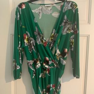 New York & Company tie-waist goddess romper